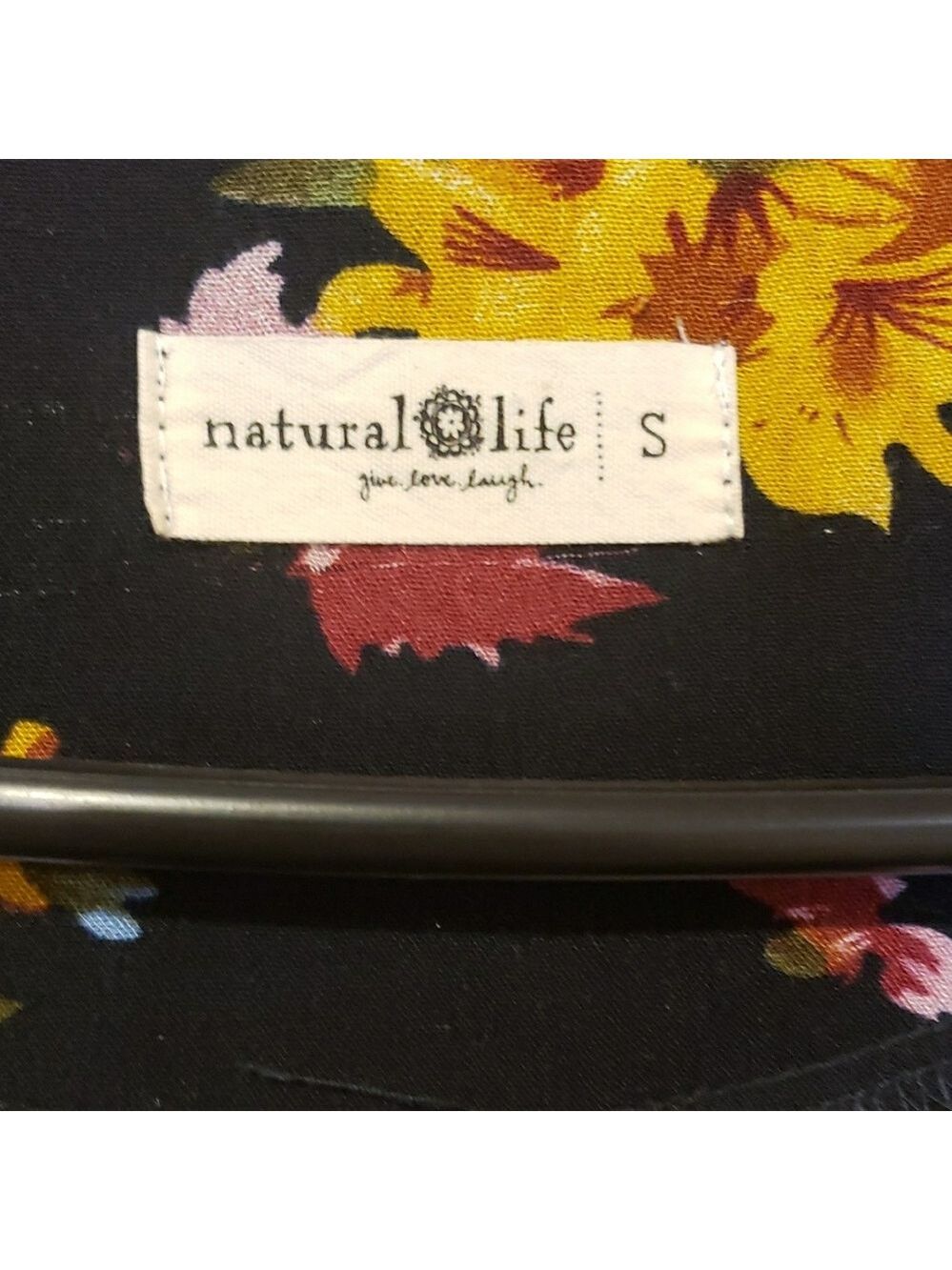 NATURAL LIFE Black Floral Midi Dress - Picture 8 of 13